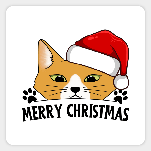 Santa cat Magnet by Introvert Home 